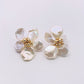 pearl flower earrings trend fashion earrings