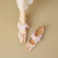 <tc>Pink Satin Ballet Shoes Mary Jane Flat</tc>