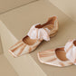 <tc>Pink Satin Ballet Shoes Mary Jane Flat</tc>