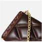 Diamond Pattern Box Shoulder Bag Shoulder Bag with Chain