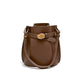 <tc>Coffee Brown Retro Leather Belt Shoulder Bucket Bags</tc>