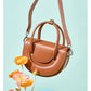 Retro Leather Half Moon Handbag Boss Shoulder Saddle Bag