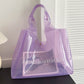 Trendy transparent bags Jelly bags Shoulder tote bags Beach bags