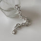 Chic bracelet featuring a thick silver chunky chain