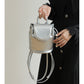 leather flap mini backpack