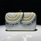 Silver Sequence Embroidery Beaded Party Bag Clutch Handbag