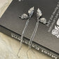 Silver Vintage Fringe Butterfly Earrings Y2K Trend Earrings