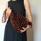 Street Style Tortoiseshell Beaded Shoulder Bag Tote