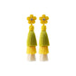 Summer Beach Trend Tassel Dangle Bohemian Earrings Beads Flower Earrings