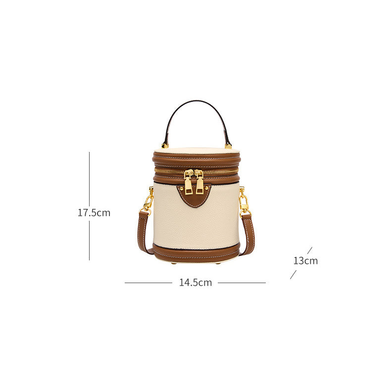 Trendy fashion cylinder bucket handbag shoulder boss bag