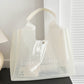 Trendy transparent bags Jelly bags Shoulder tote bags Beach bags