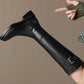 <tc>Women's Black Leather Flat Buckle Knee High Boots Round Toe Ridding Boots</tc>