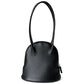 <tc>Women's Black Leather Zipper Shell Shoulder Handbag</tc>