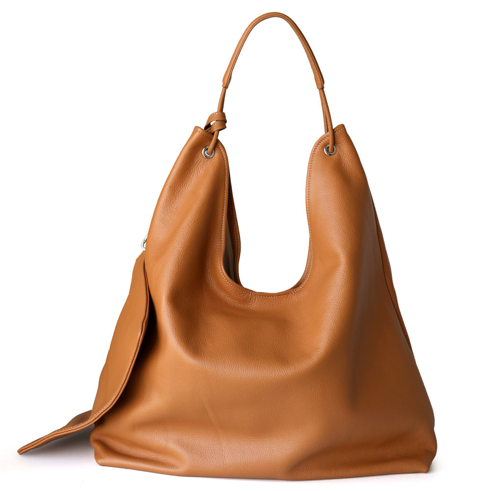 <tc>Womens Brown Leather Shoulder Tote Bag Hobo Bags</tc>