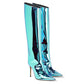 <tc>Women's Fashion Trend Metallic High Heel Knee High Boots</tc>