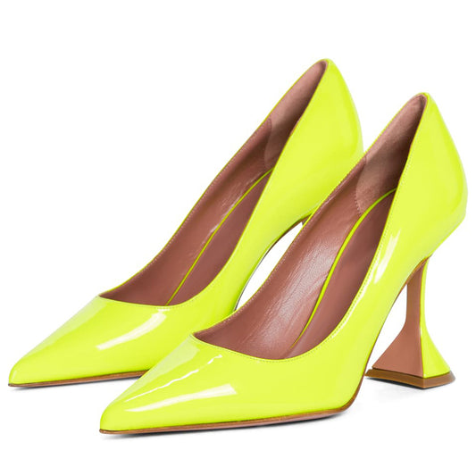 Women's High Heels Pointed Toe Unique Heel Court Pumps