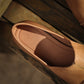 Women's Leather Square Toe Loafer Heel Chunky Heel Easy to Wear Shoes