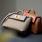 Women's Leather Flap Turnlock Handbag Shoulder Bag Mini Backpack