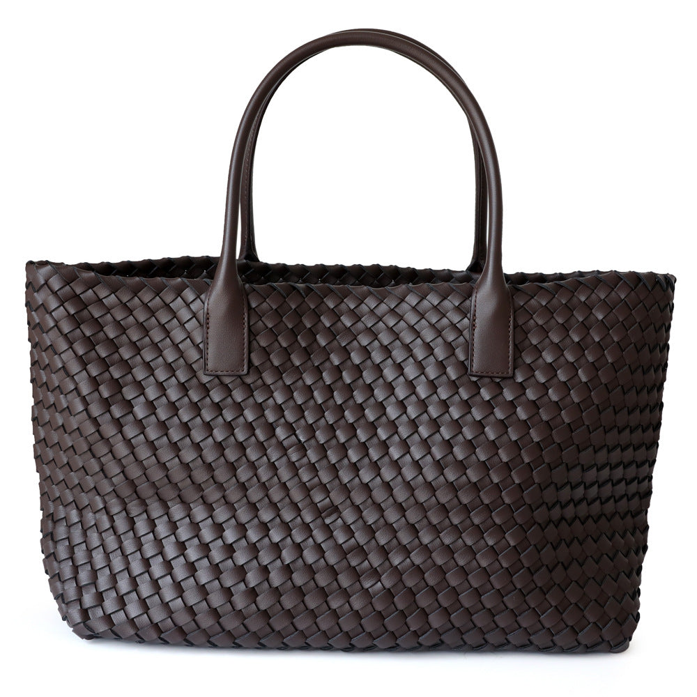 Women's Leather Handbags Work Trends Braided Tote Bags