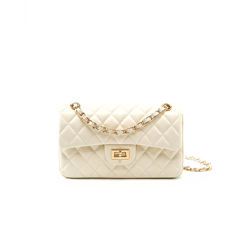 Women's Leather Quilted Chain Shoulder Bag