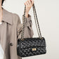 Women's Leather Quilted Chain Shoulder Bag