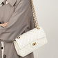 Women's Leather Quilted Chain Shoulder Bag