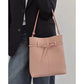 leather shoulder belt tote bag