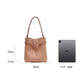 leather shoulder belt tote bag