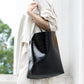 Women's Leather Shoulder Big Tote Bucket Bag