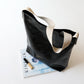 Women's Leather Shoulder Big Tote Bucket Bag