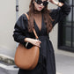 Leather Shoulder Hobo Bag Trend Half Moon Bag