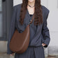 Leather Shoulder Hobo Bag Trend Half Moon Bag