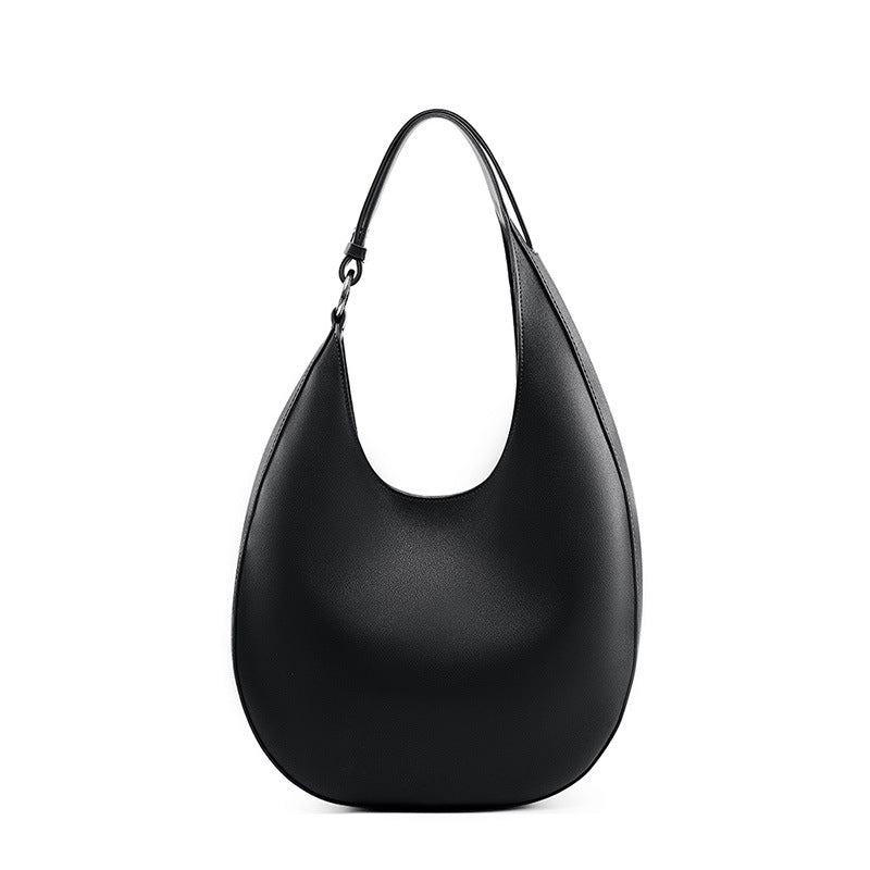 Leather Shoulder Hobo Bag Trend Half Moon Bag