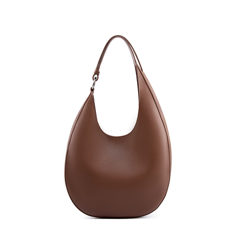 Leather Shoulder Hobo Bag Trend Half Moon Bag