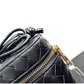 <tc>Women's Black Leather Woven Zipper Shoulder Mini Bags</tc>