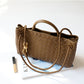 Women's Stylish Bag Genuine Leather Braided Handbag Shoulder Bag