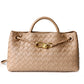 Women's Stylish Bag Genuine Leather Braided Handbag Shoulder Bag