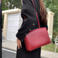 Women Leather Zipper Shoulder Square Bag