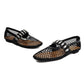 <tc>Women's Black Mesh Round Toe Flat Mary Jane Shoes Trend Net Ballet Shoes</tc>