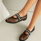 <tc>Women's Black Mesh Round Toe Flat Mary Jane Shoes Trend Net Ballet Shoes</tc>