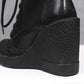 <tc>Women's Patent Leather Round Toe Wedge Heel Lace up Dress Ankle Boots</tc>