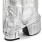 <tc>Women's Silver Pocket Platform Chunky Heel Fold-over Knee High Boots</tc>