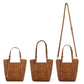 Women's suede style leather shoulder tote bag bag