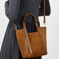 Women's suede style leather shoulder tote bag bag