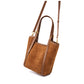 Women's suede style leather shoulder tote bag bag