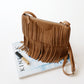 Women's Suede Trend Fringe Shoulder Bag