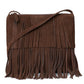 Women's Suede Trend Fringe Shoulder Bag