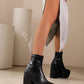 <tc>Women's Black Vegan Leather Square Toe Block Heel Platform Ankle Boots</tc>