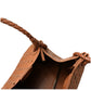 <tc>Women‘s Brown Leather Wovern Shoulder Handbags</tc>