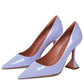 Women's Pointed Toe High Heels Unique Heel Court Pumps